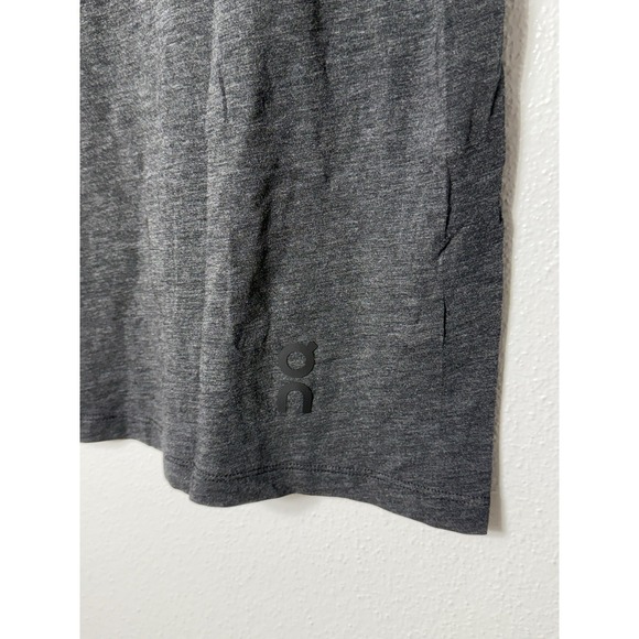 Run On Clouds Mens XLarge T-shirt Black Gray SS Active-T Cotton Modal Blend XL - Picture 3 of 7